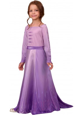 Костюм Эльзы в сиреневом платье для девочки