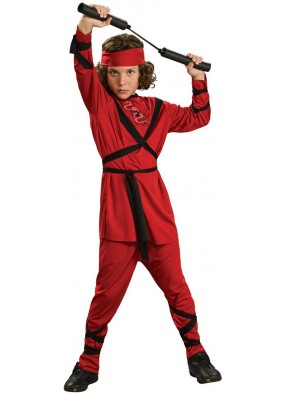 Красный костюм ниндзя для ребенка