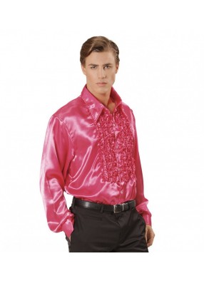 Модная розовая рубашка 70-х
