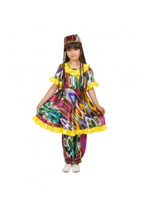 Национальный узбекский костюм для девочки