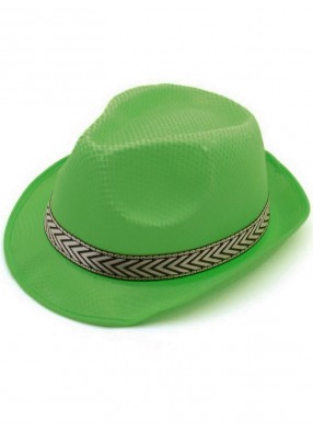 Неоновая зеленая шляпа стиляги