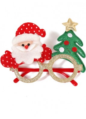 Очки Санта с елкой новогодние