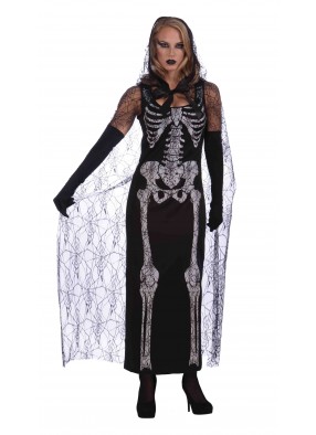 Платье длинное Скелетон фото