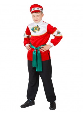 Русский костюм Калинка с картузом для мальчика