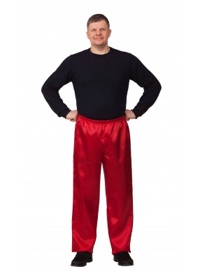 Сатиновые брюки Санта Клауса для взрослого