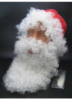 Шапка Санта Клауса с бородой