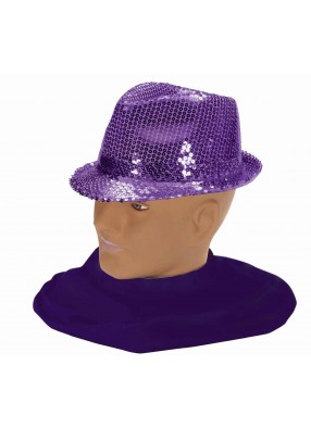 Шляпа федора фиолетовая