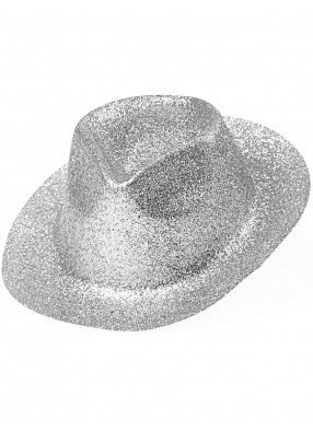 Шляпа пластиковая серебряная