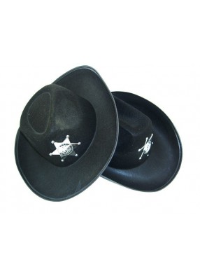Шляпа шерифа черная