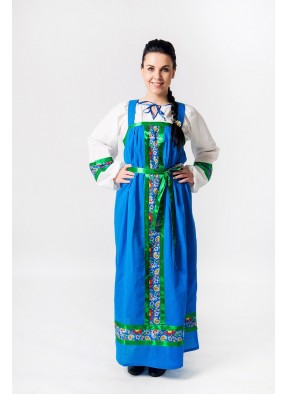 Синий сарафан красавица Руси