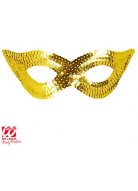 Венецианская маска с золотыми пайетками