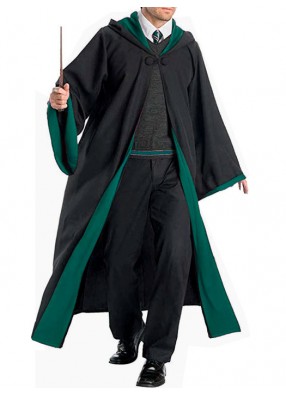 Взрослая мантия волшебника с зеленой подкладкой