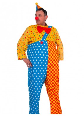 Взрослый костюм клоуна Чудика без ботинок