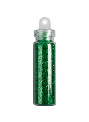Зеленые мелкие блестки в бутылочке