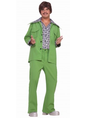 Зеленый костюм в стиле 70-х