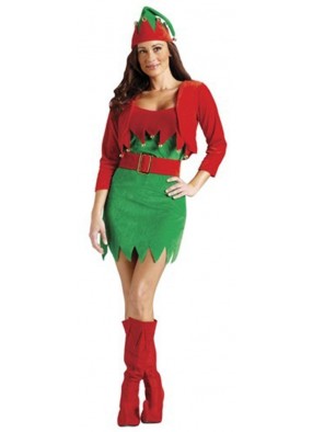 Женский костюм рождественского эльфа