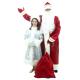 Карнавальный костюм Дед Мороз красный с узорами 2 фото