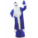 Карнавальный костюм Дед Мороз синий с узорами 1 фото