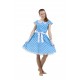Платье в стиле 50-х голубое фото