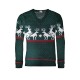 Рождественский свитер с Оленями новогодний-2