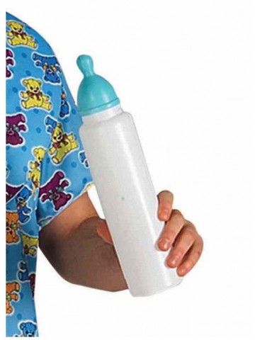 Бутафорская бутылочка младенца с голубой соской