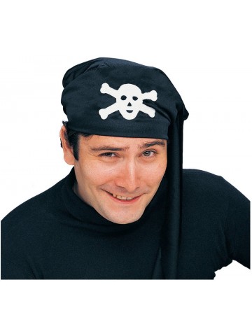 Черная пиратская бандана