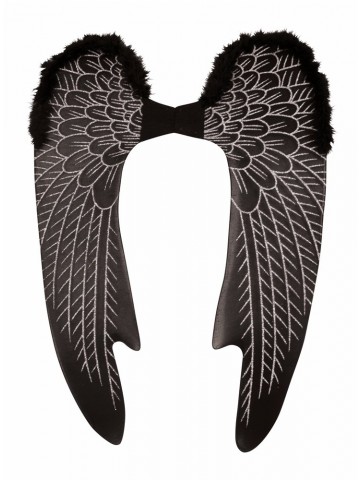 Черные крылья Падшего ангела большие