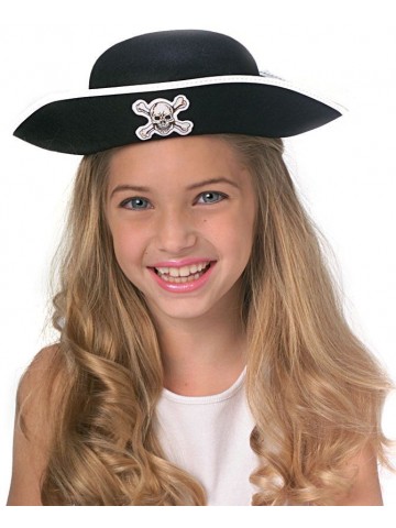 Детская пиратская шляпа-котелок