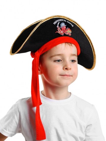 Детская пиратская шляпа треуголка 50-54