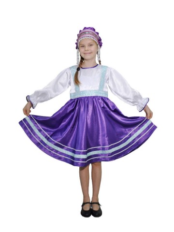 Детские фиолетовое платье для девочки