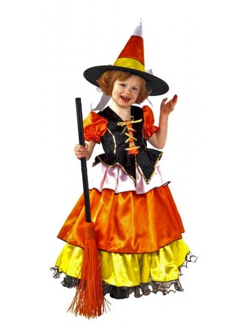 Детский костюм конфетной ведьмочки