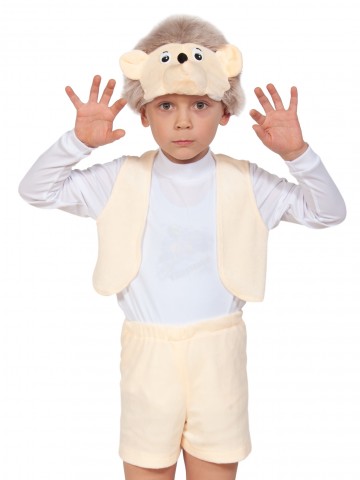 Детский костюм белого ежика