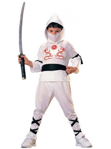 Детский костюм белого ниндзя
