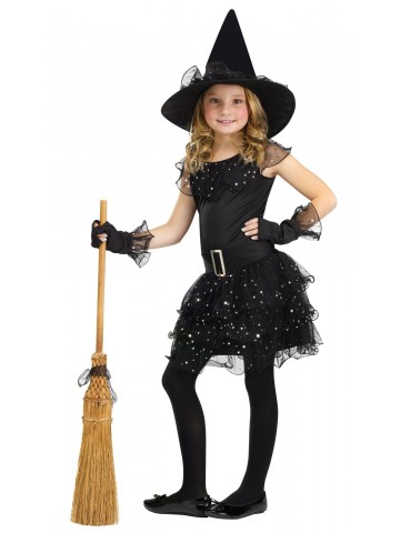 Детский костюм Блестящей ведьмочки фото