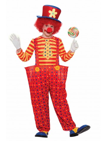 Детский костюм клоуна в красных штанишках
