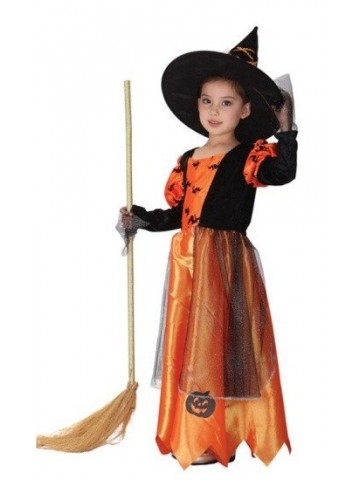Детский костюм тыквенной ведьмы