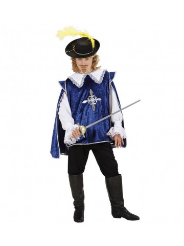 Детский костюм синего мушкетера