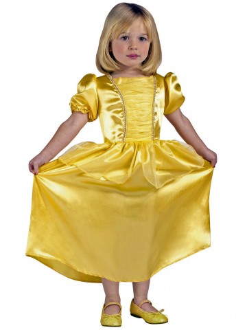 Детское желтое платье Принцессы