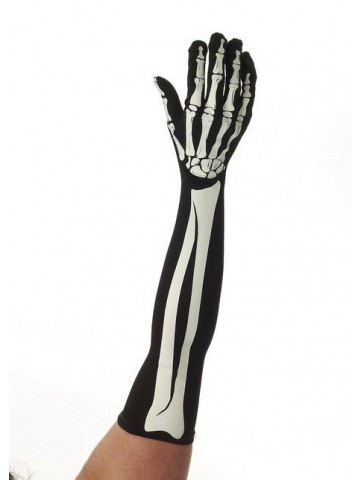 Длинные перчатки скелета