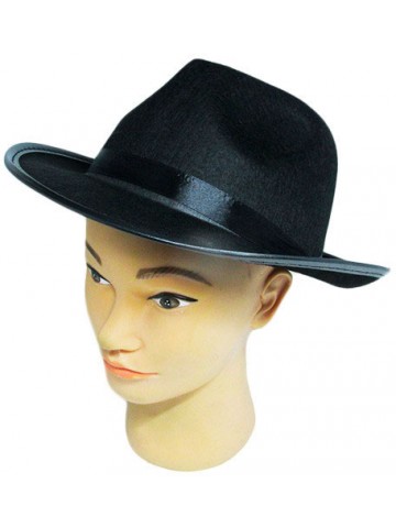 Фетровая шляпа Гангстера черная