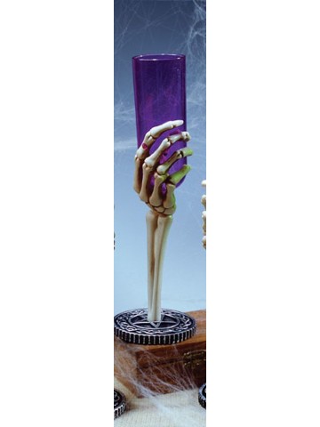Фиолетовый бокал Рука скелета