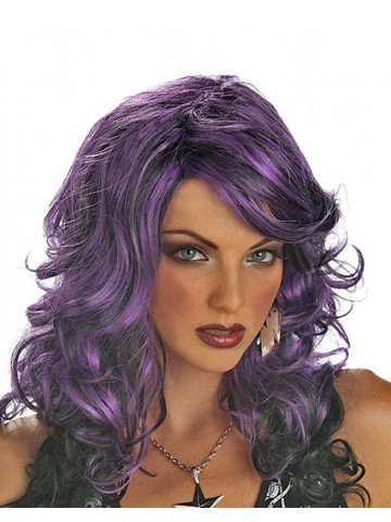Фиолетовый парик рок лисицы
