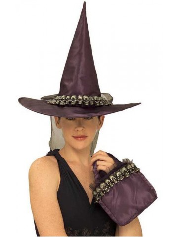 Фиолетовый колпак и сумочка ведьмы