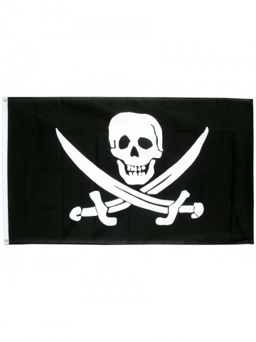 Флаг пиратский большой