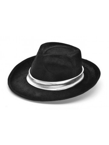 Гангстерская шляпа с серебряной лентой