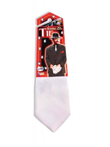 Гангстерский галстук белый
