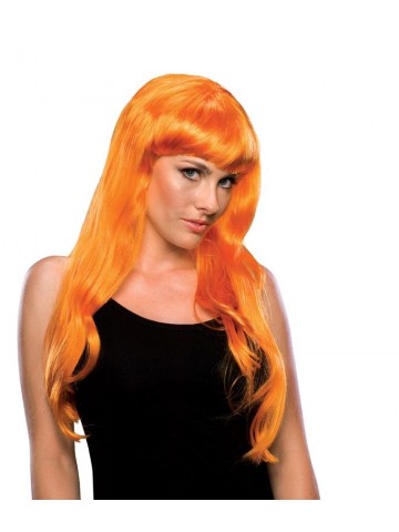 Гламурный оранжевый парик