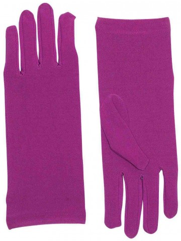 Короткие лиловые перчатки