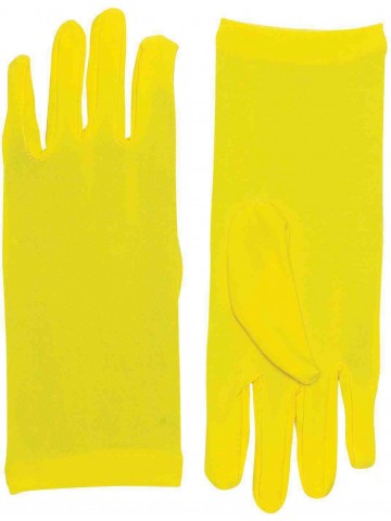 Короткие желтые перчатки