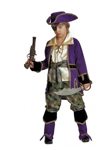 Костюм капитана пиратов лиловый